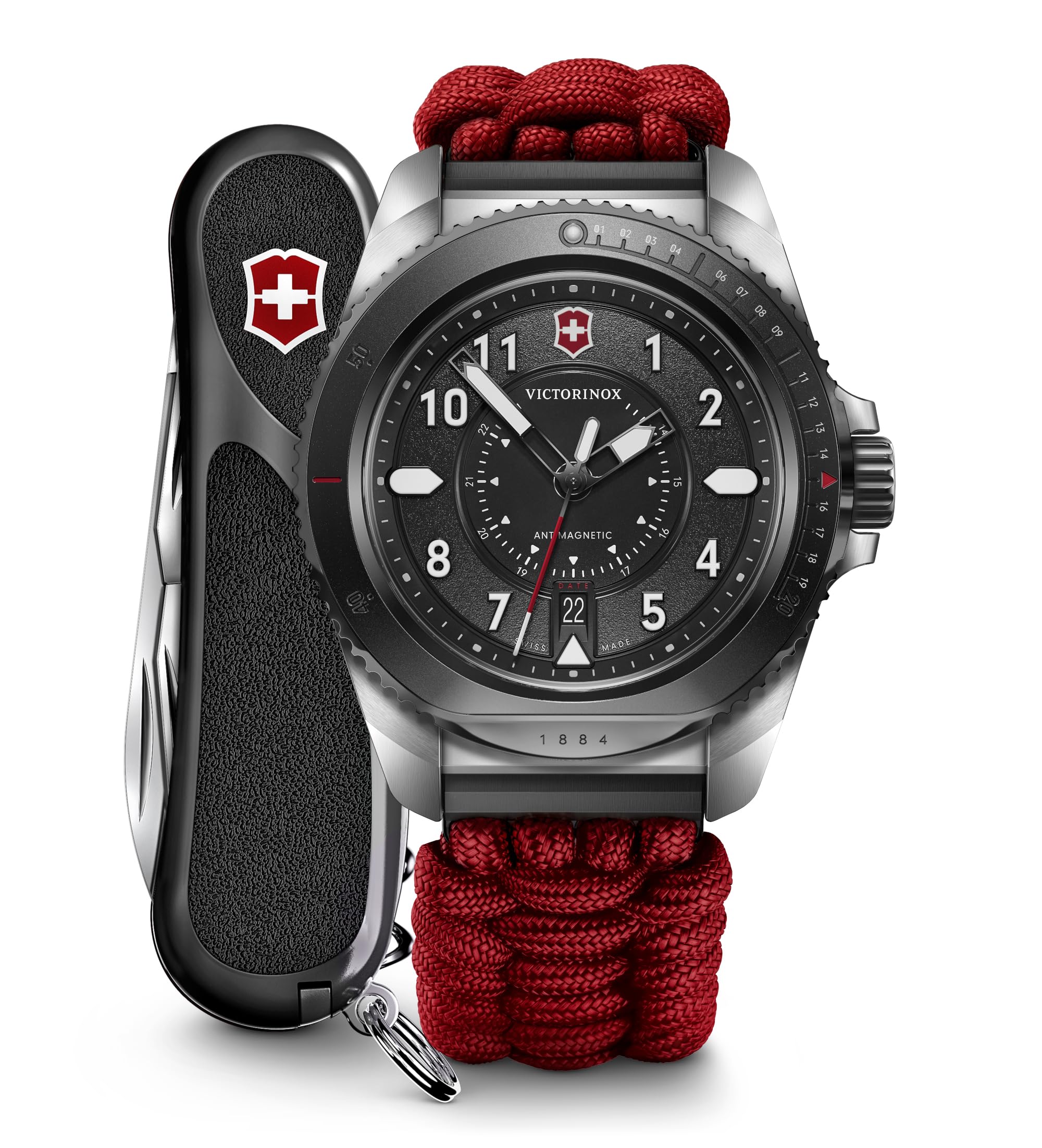Amazon.com: Victorinox Journey 1884 Limited Edition Black Dial Red